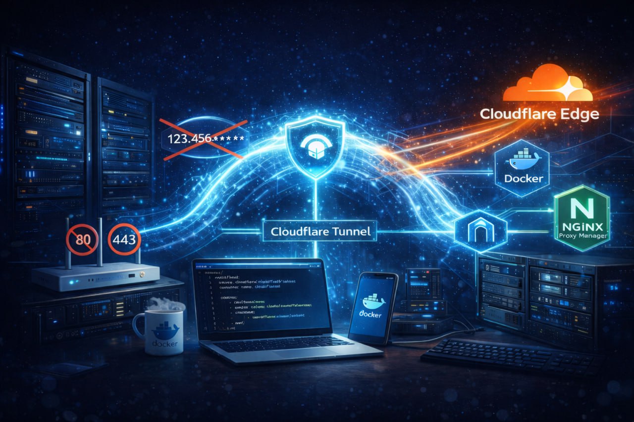 Publica SaaS desde casa con Cloudflare Tunnel y Docker
